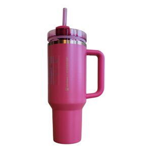 Starbucks x Stanley 40oz Pink Glitter Quencher Tumbler Limited Edition